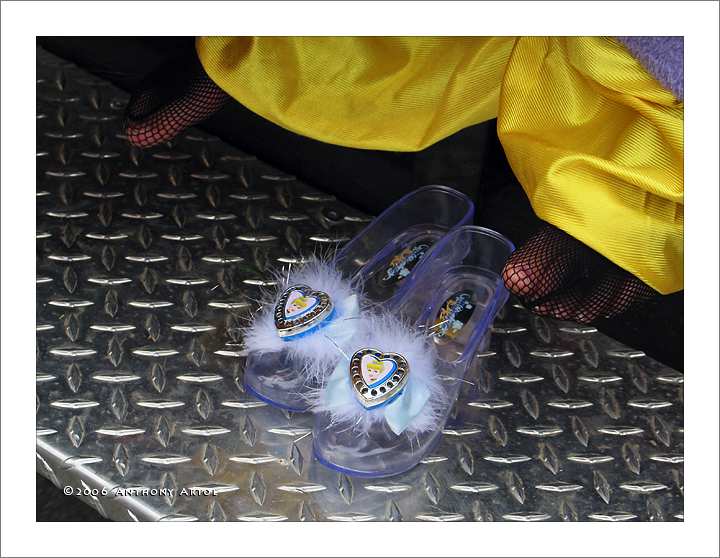 transparent plastic shoes